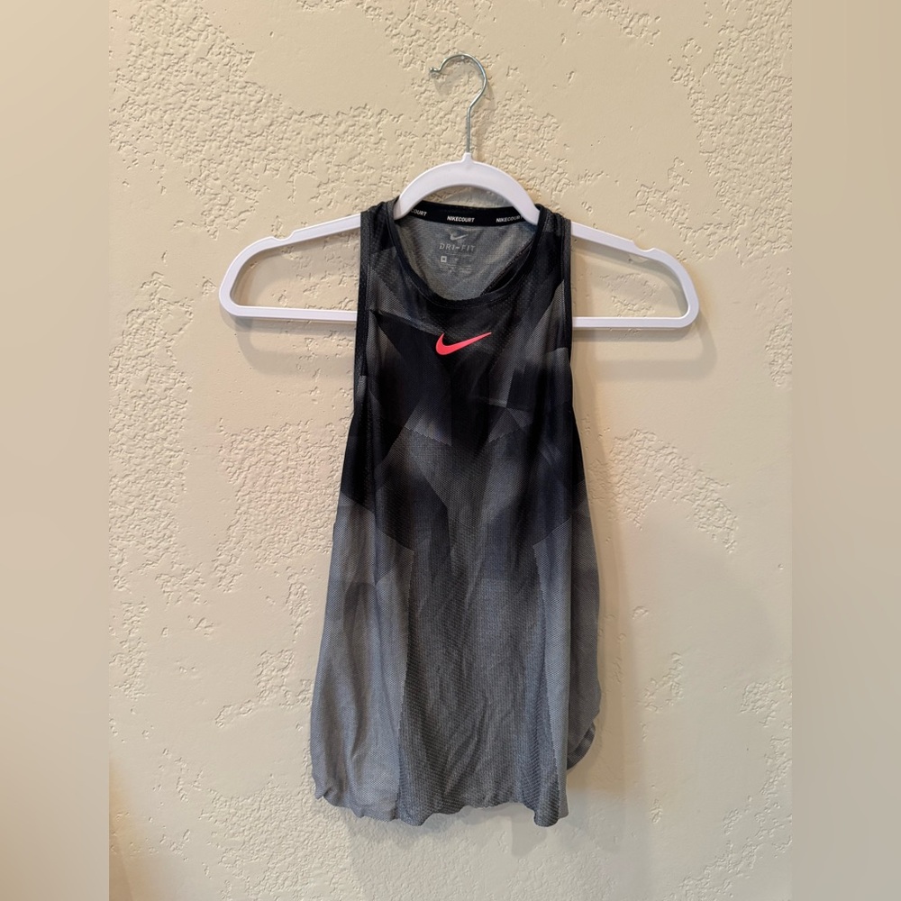 Nike Black and Gray Performance Tank Top